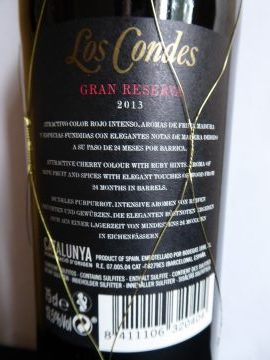 Los Condes Gran Reserva 2013, Bodegas 1898