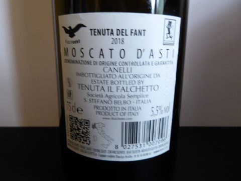 Moscato d’Asti Tenuta del Fant 2018, Il Falchetto