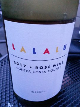 Lalalu Rose 2017, Inconnu Wines