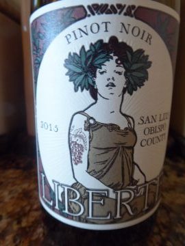 Pinot Noir Liberté 2015, Familia Nueva Vineyard