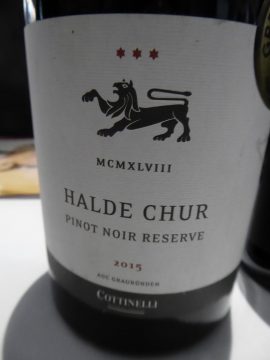 Pinot Noir Reserve Halde Chur 2015, Cottinelli