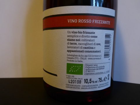 Dopolavoro Frizzante Bio Rosso, Fratelli Corvezzo, Italy