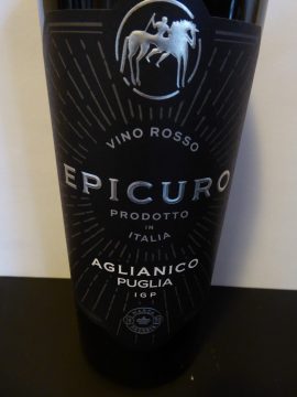 Aglianico 2018, Epicuro