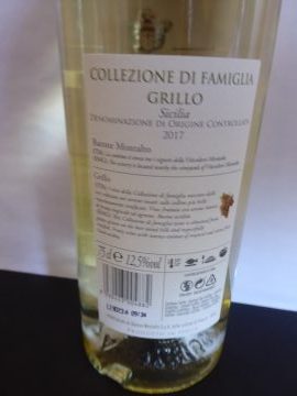 Grillo Collezione di Famiglia 2017, Barone Montalto