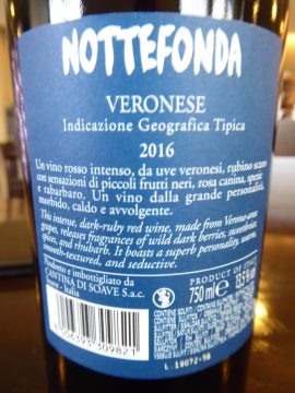 Nottefonda 2016, Rocca Sveva, Cantina di Soave