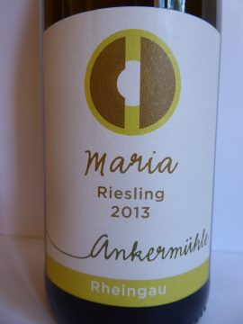 Riesling Maria 2013, Ankermühle, Rheingau