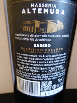 Sasseo 2016, Masseria Altemura