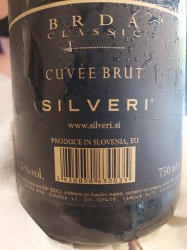 Silveri Cuvée Brut, Silveri Winery, Slovenia