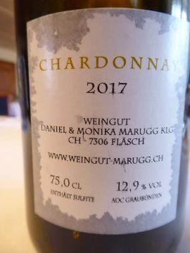 Chardonnay Bovel 2017, Daniel & Monika Marugg, Weingut Marugg